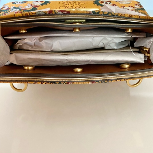 🚫SOLD🚫🌈NEW🏵Tory Burch Lee Radziwill petite double bag/satchel bag/crossbody - Picture 6 of 16